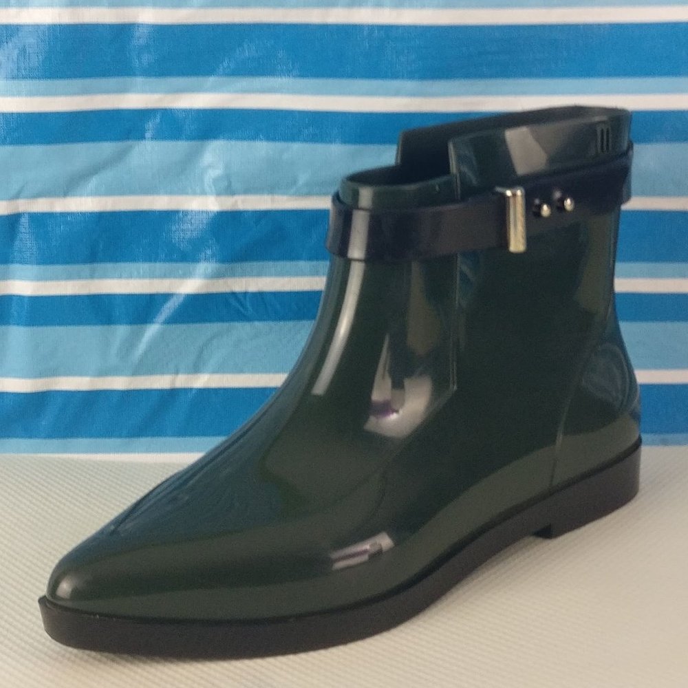 Mellissa x Jason Wu Green Rain Boot, Rubber boots us6/uk4 Waterproof
